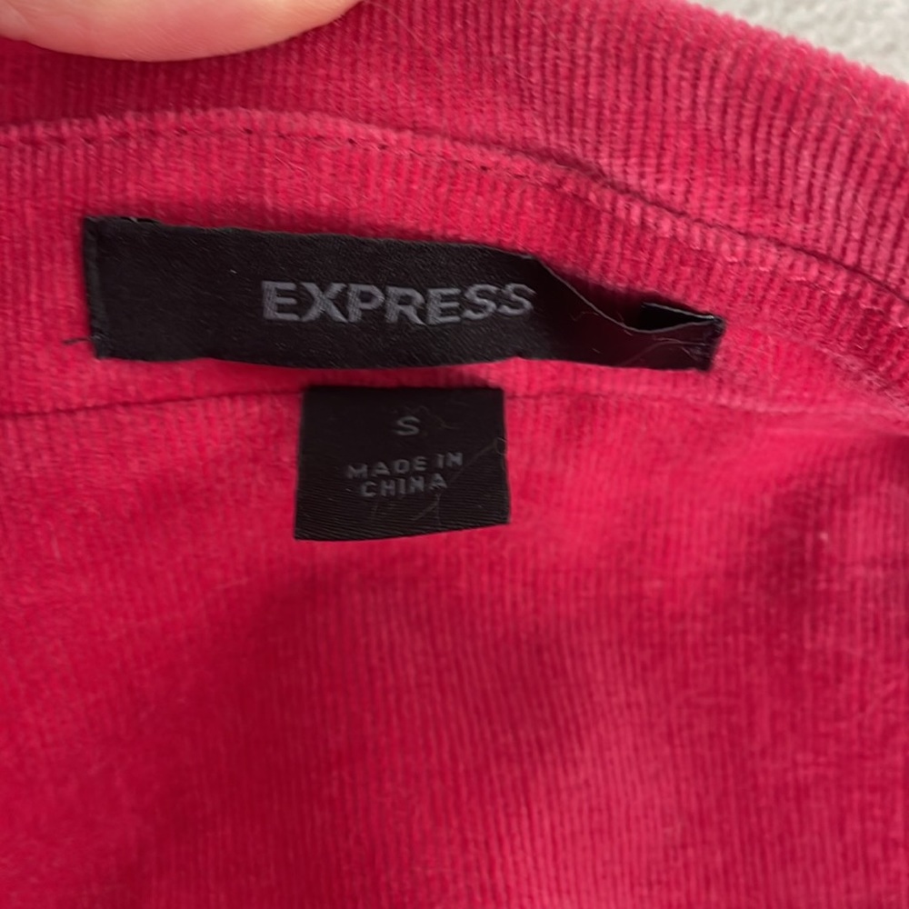 Express Corduroy Trench Coat - Picture 9 of 9